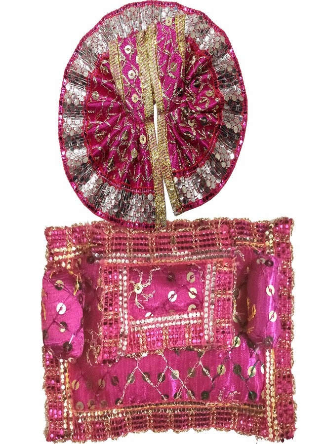 SK Craft Traditional Handcrafted Laddu Gopal Poshak with Gaddi Asan - Image 1